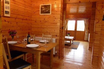 pine lodge in Wales