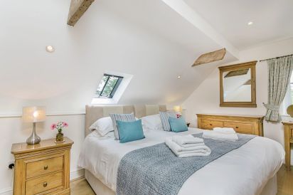 High quality oak doors, flooring and furniture in all the bedrooms