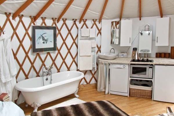 Lakeside Yurt Unusual Self Catering with Hot Tub 5