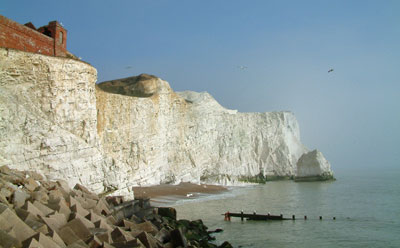 Impressive cliffs in the South Downs