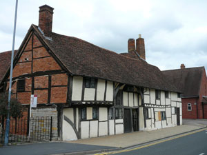 One of the historic cottages in Stratford upon Avon